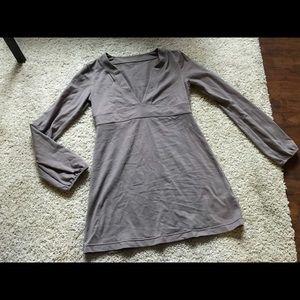 athleta taupe dress
